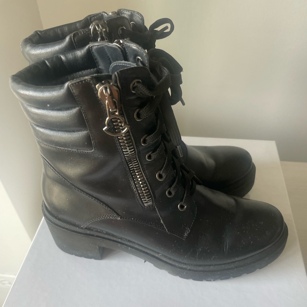 Moncler Viviene Combat Boots